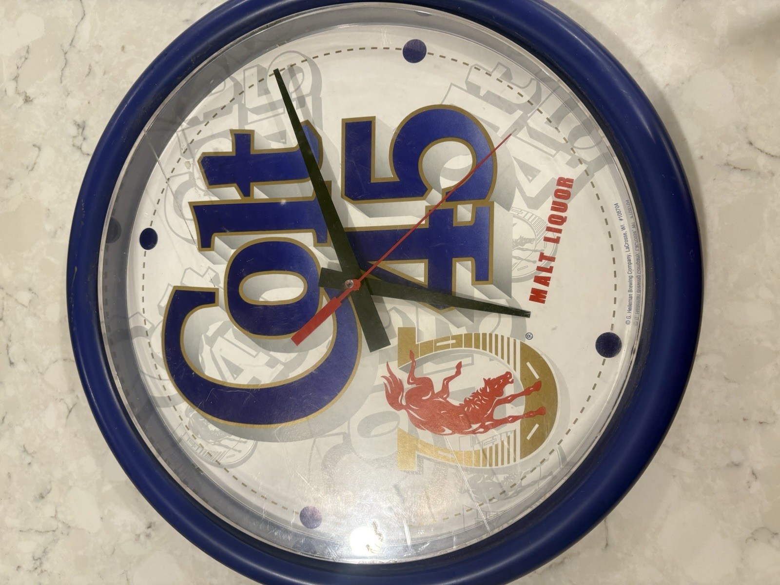 Vintage Colt 45 Wall Clock Tested Rare Vintage Colt 45 Wall Clock Tested Rare