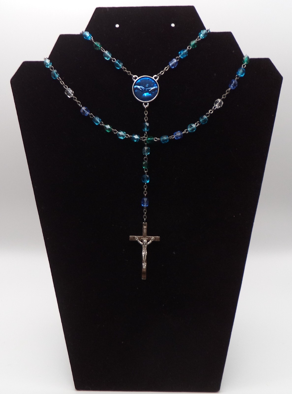 Official Vatican Museums Rosary Boxed Creation of Adam Blue Green Beads Italy 18 Official Vatican Museums Rosary Boxed Creation of Adam Blue Green Beads Italy 18