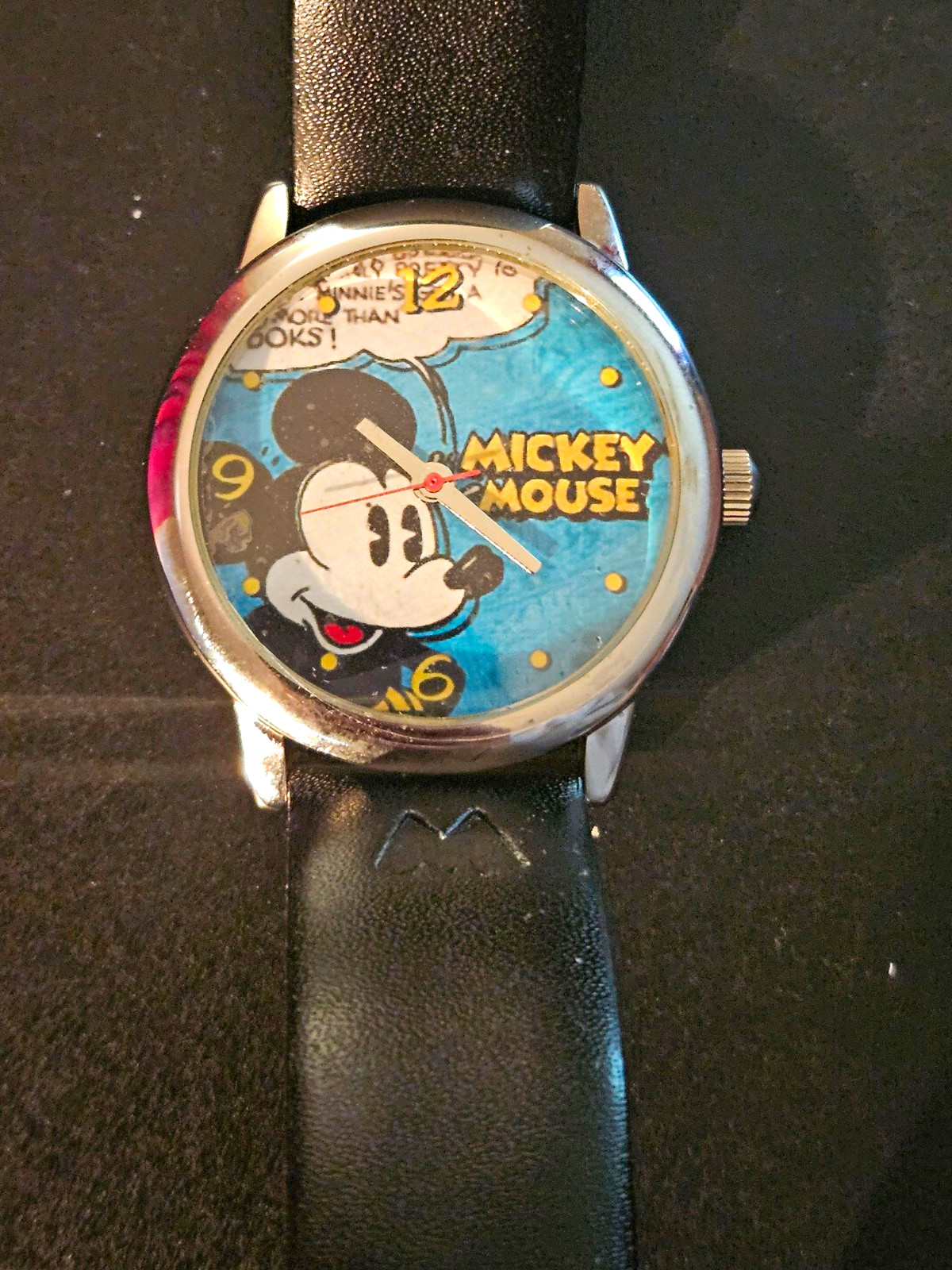 Disney Mickey Mouse 75thAnniversary Watch Vintage Cosmic Tin F325781 New Batter Disney Mickey Mouse 75thAnniversary Watch Vintage Cosmic Tin F325781 New Batter