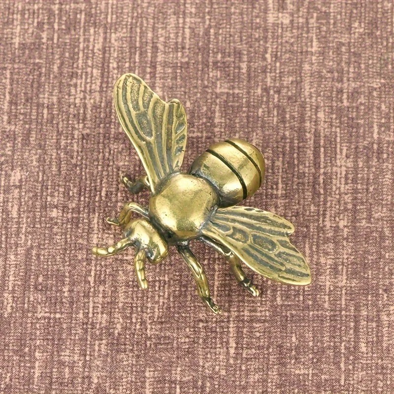 1pc Solid Brass Bee Figurine Antique Copper Desk Decor Collectible Gift - NEW*** 1pc Solid Brass Bee Figurine Antique Copper Desk Decor Collectible Gift - NEW***