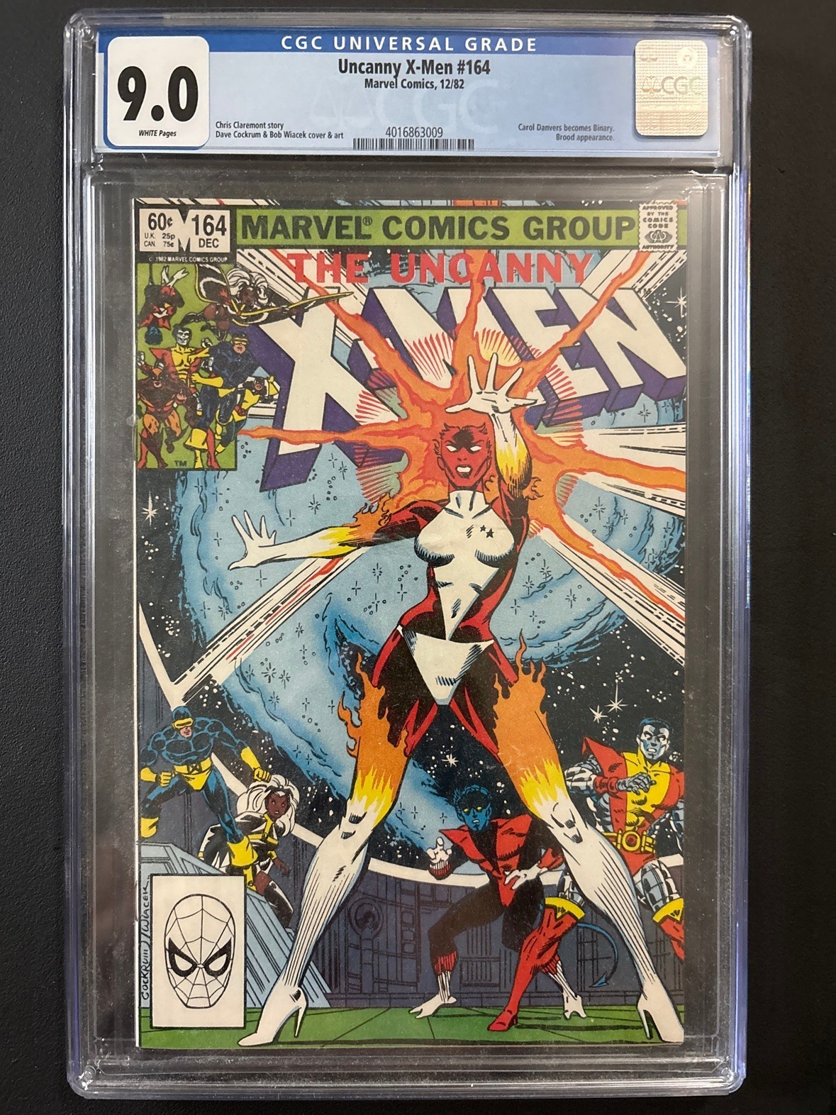 Uncanny X-Men #164 CGC 9.0 - Carol Danvers Becomes Binary Uncanny X-Men #164 CGC 9.0 - Carol Danvers Becomes Binary
