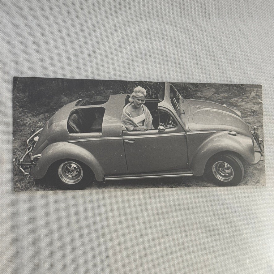 Vintage Custom Volkswagen Beetle Convertible Car Photo Photograph Vintage Custom Volkswagen Beetle Convertible Car Photo Photograph