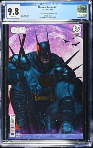 Absolute Batman 1 CGC 9.8 NM DC Comics 7th Ptg Mark SPEARS Variant COVER Key Absolute Batman 1 CGC 9.8 NM DC Comics 7th Ptg Mark SPEARS Variant COVER Key