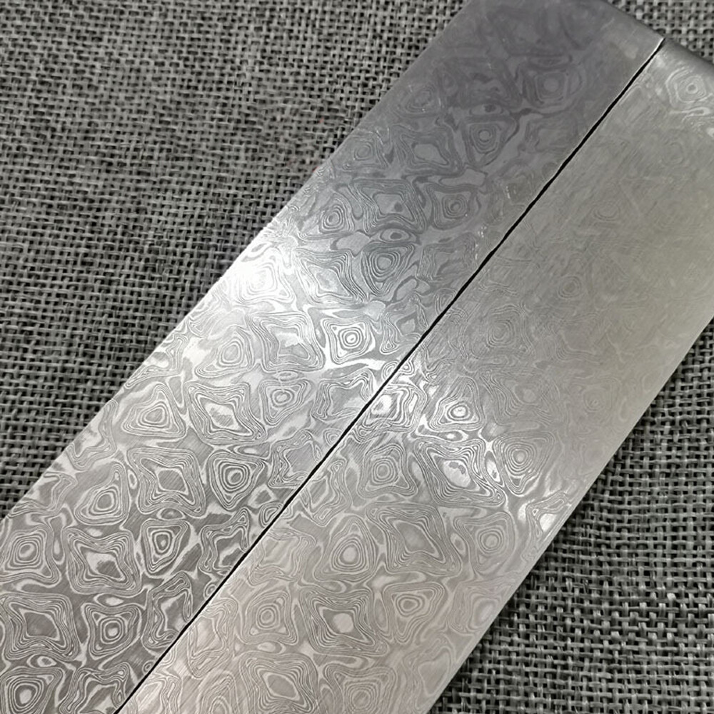 1PC HAND FORGED DAMASCUS STEEL Annealed Billet Bar Knife Making Supply Tool