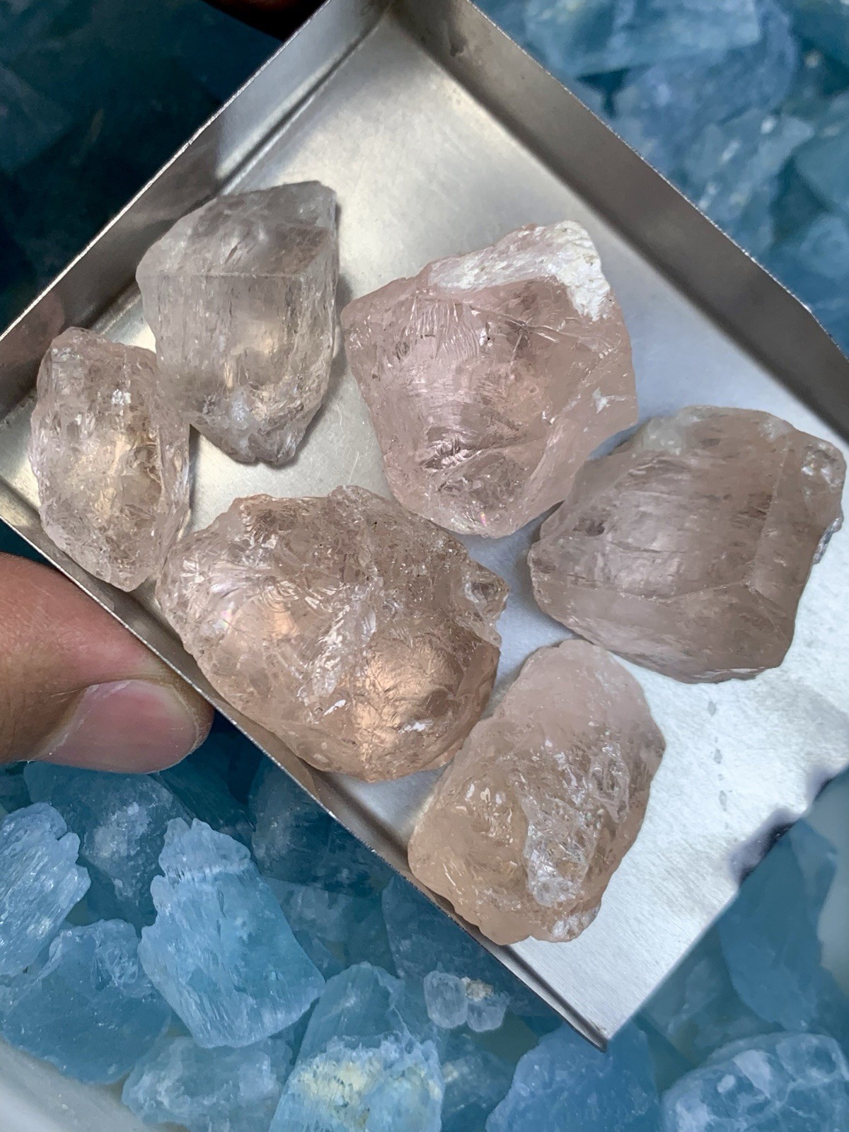 Natural  Lovely Morganite Rough Cut Grade lot From Afghanistan 100-Gram