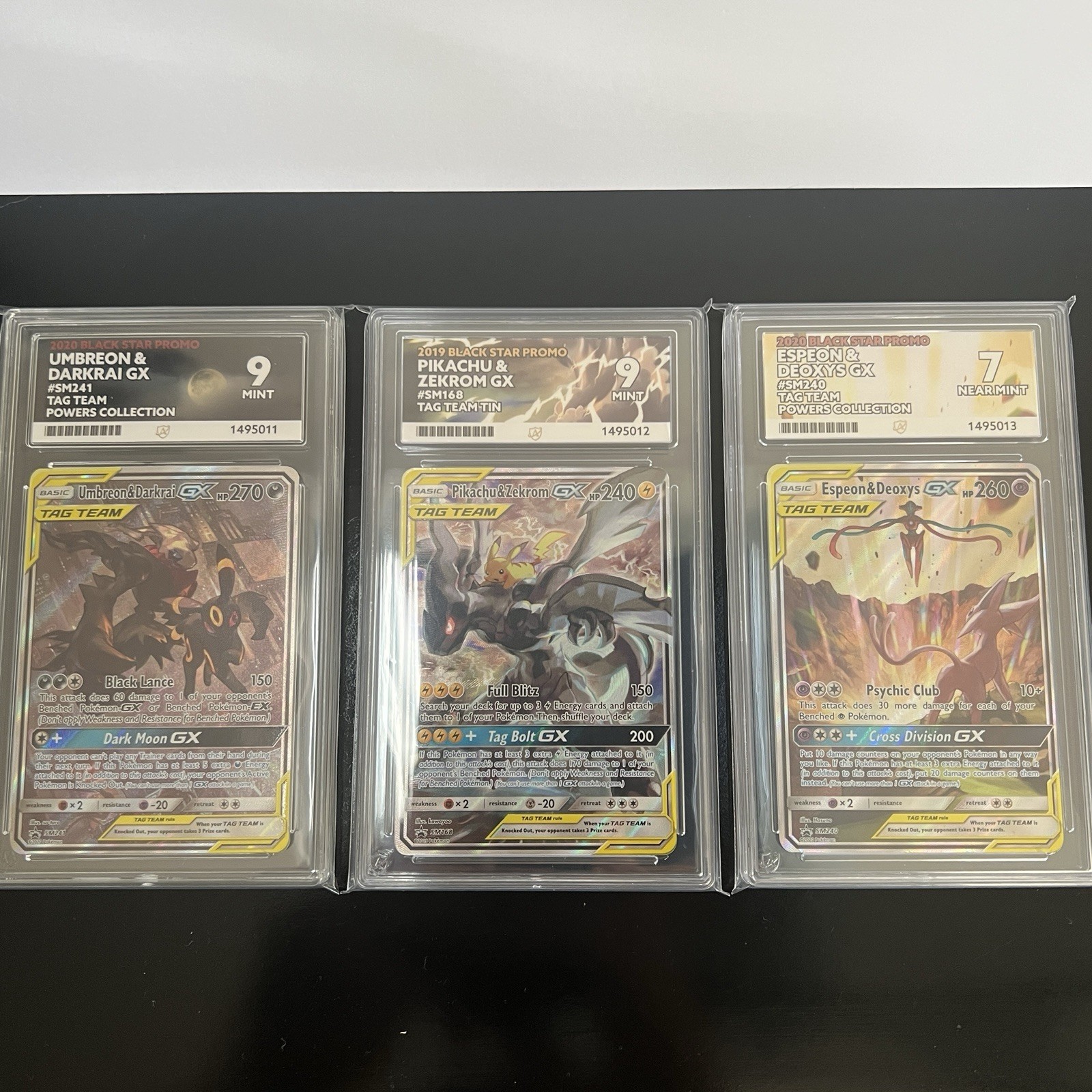 Pokémon Bundle Pikachu & Zekrom GX Umbreon & Darkrai GX Espeon & Deoxys GX Ace Pokémon Bundle Pikachu & Zekrom GX Umbreon & Darkrai GX Espeon & Deoxys GX Ace