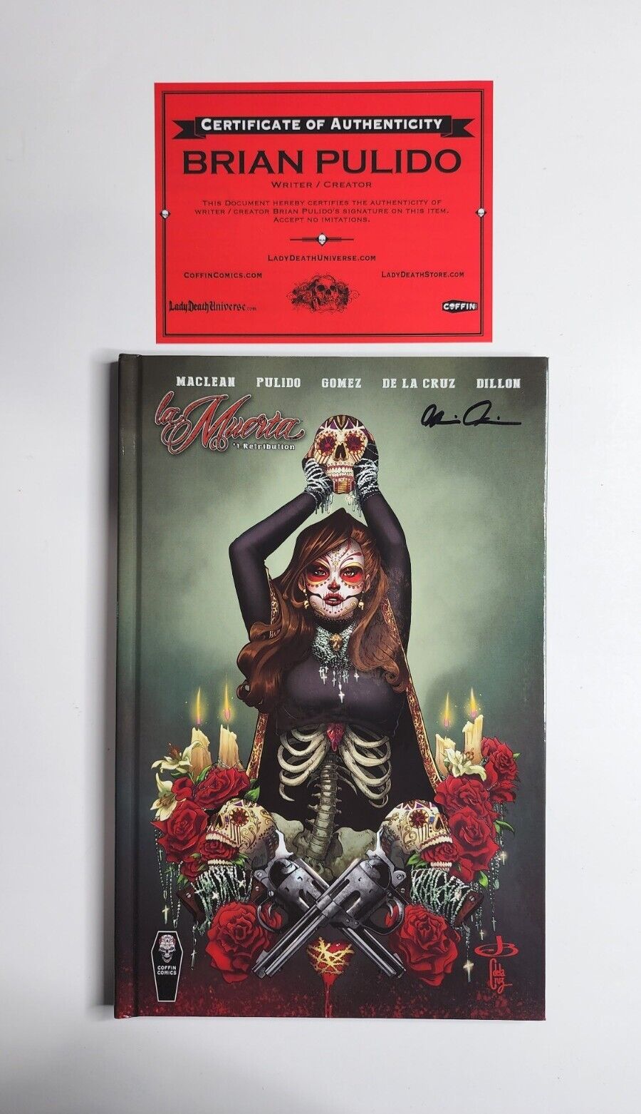 La Muerta Retribution #1 Hardcover Starter Edition Variant (NM) COA Signed