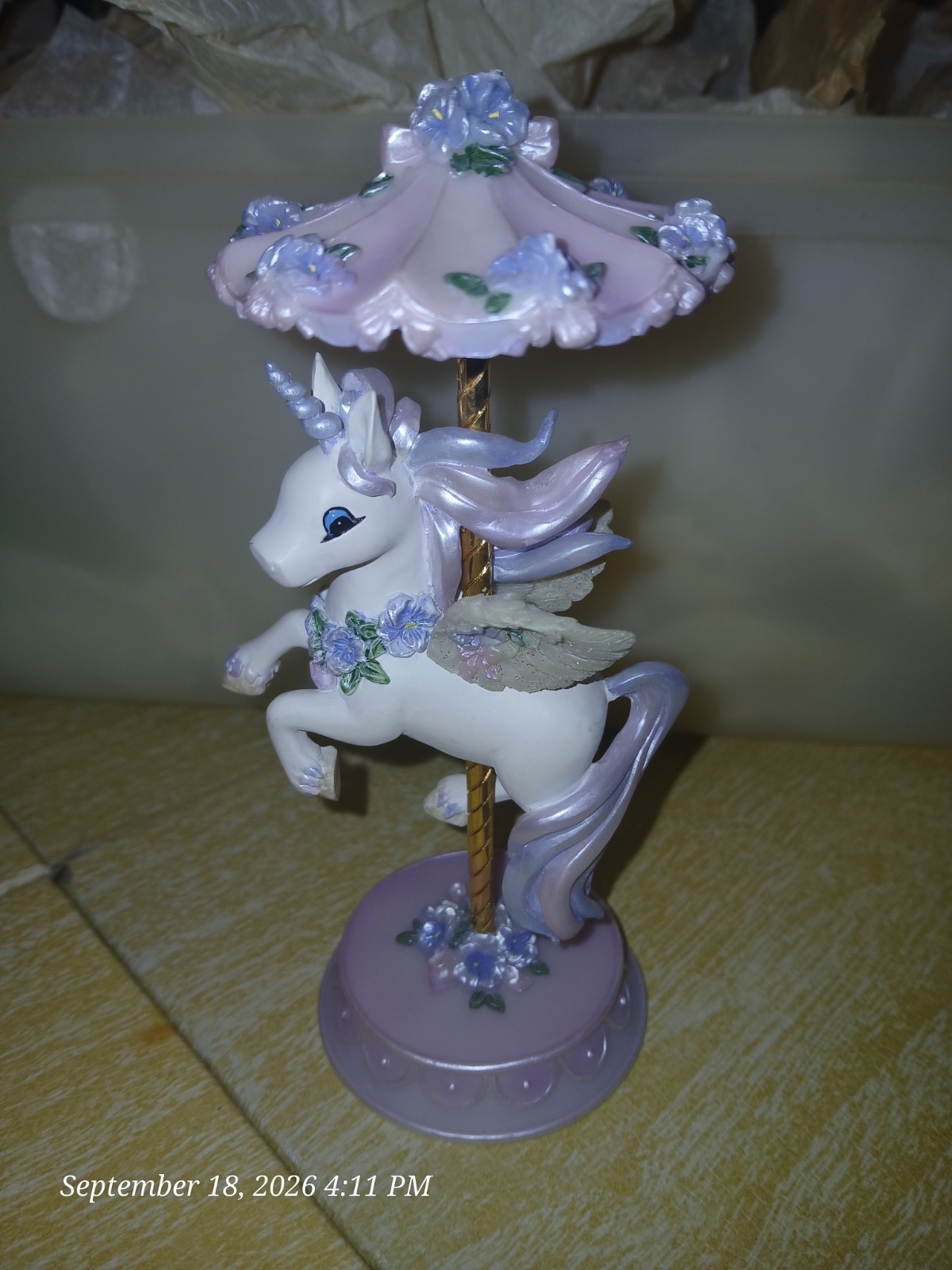 RAINBOW DREAMS "JOY" Carousel Of Love Collection Unicorn Figurine #0468 RAINBOW DREAMS "JOY" Carousel Of Love Collection Unicorn Figurine #0468