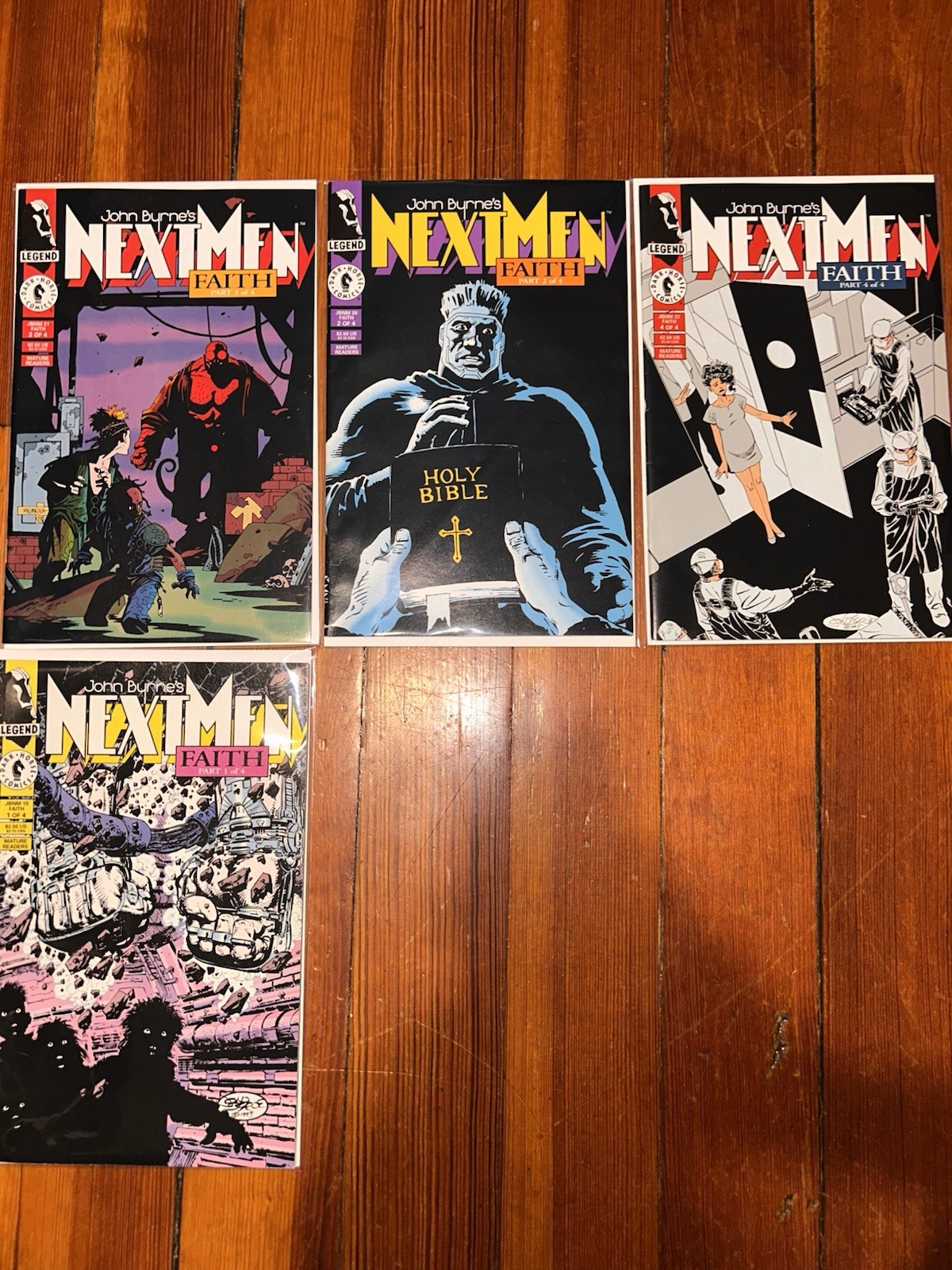 John Byrne’s Next Men #19-22 Complete Faith Arc #21 Hellboy first Appearance
