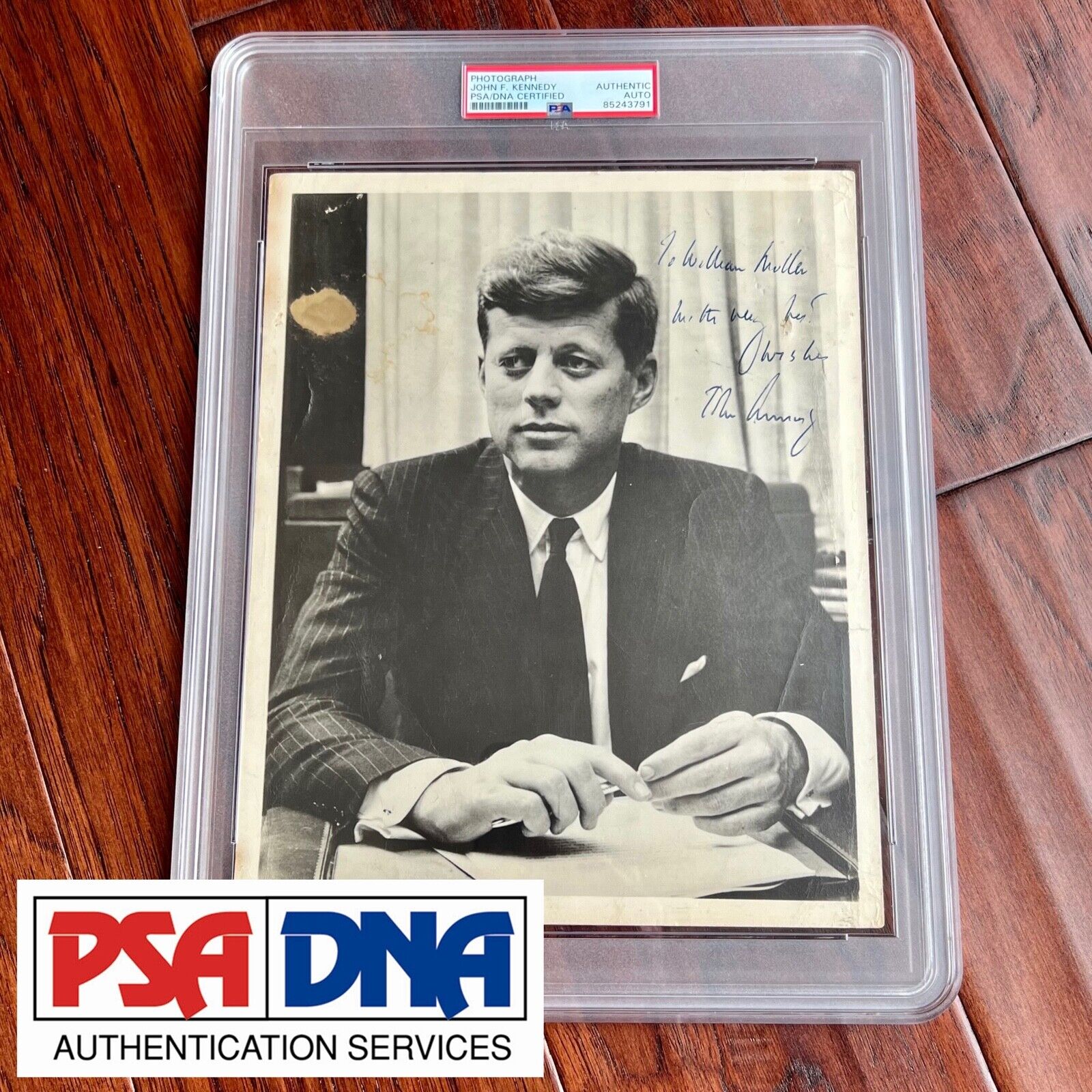 JOHN F. KENNEDY * PSA * Autograph SENATE Photo SIGNED * JFK Portrait Signature