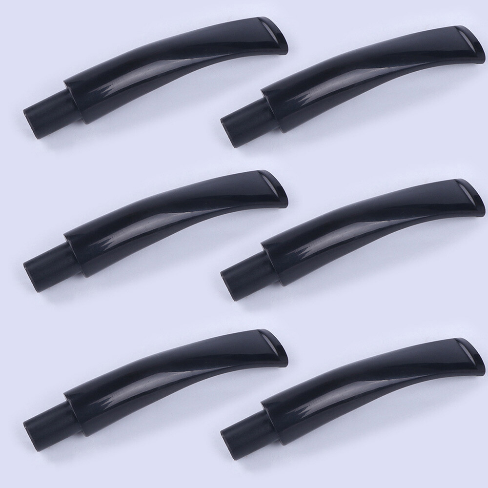 6 Pcs Black Plastic Mouthpieces Pipe Stems Tobacco Pipe Stem For Smoking 6 Pcs Black Plastic Mouthpieces Pipe Stems Tobacco Pipe Stem For Smoking