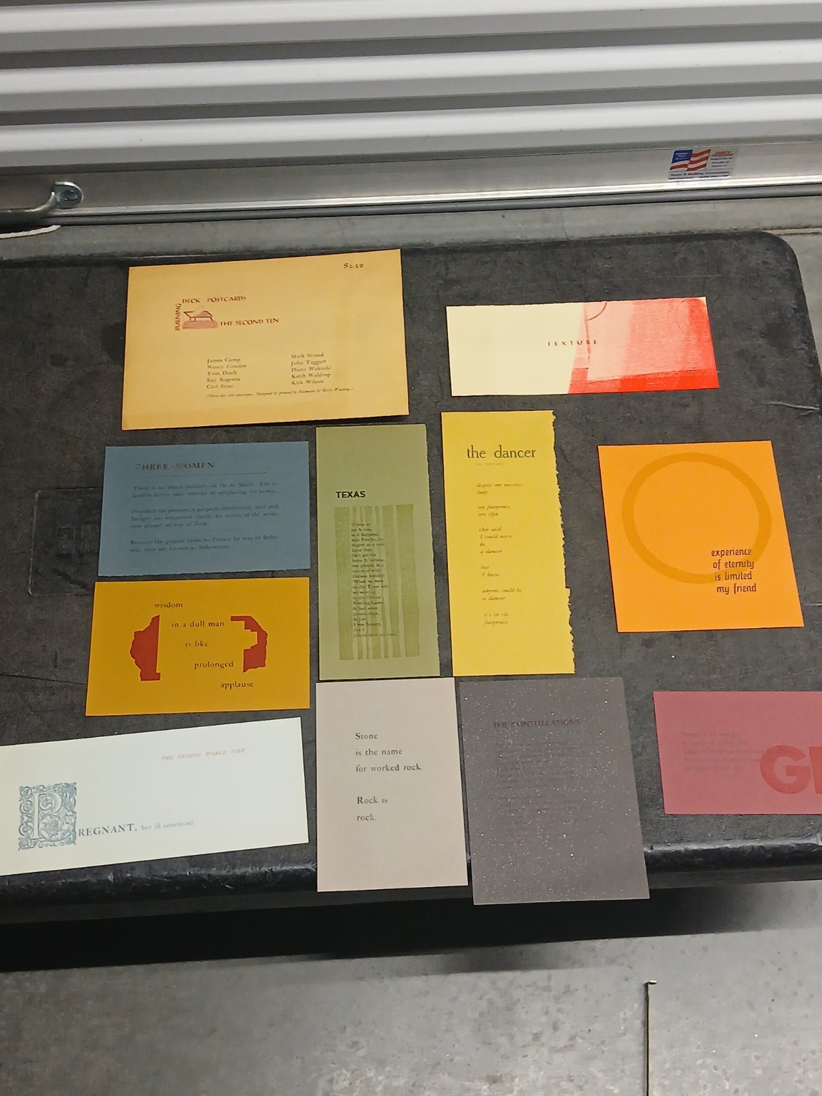 Burning Deck Postcards The Second Ten Limited To 100 Envelopes Rare