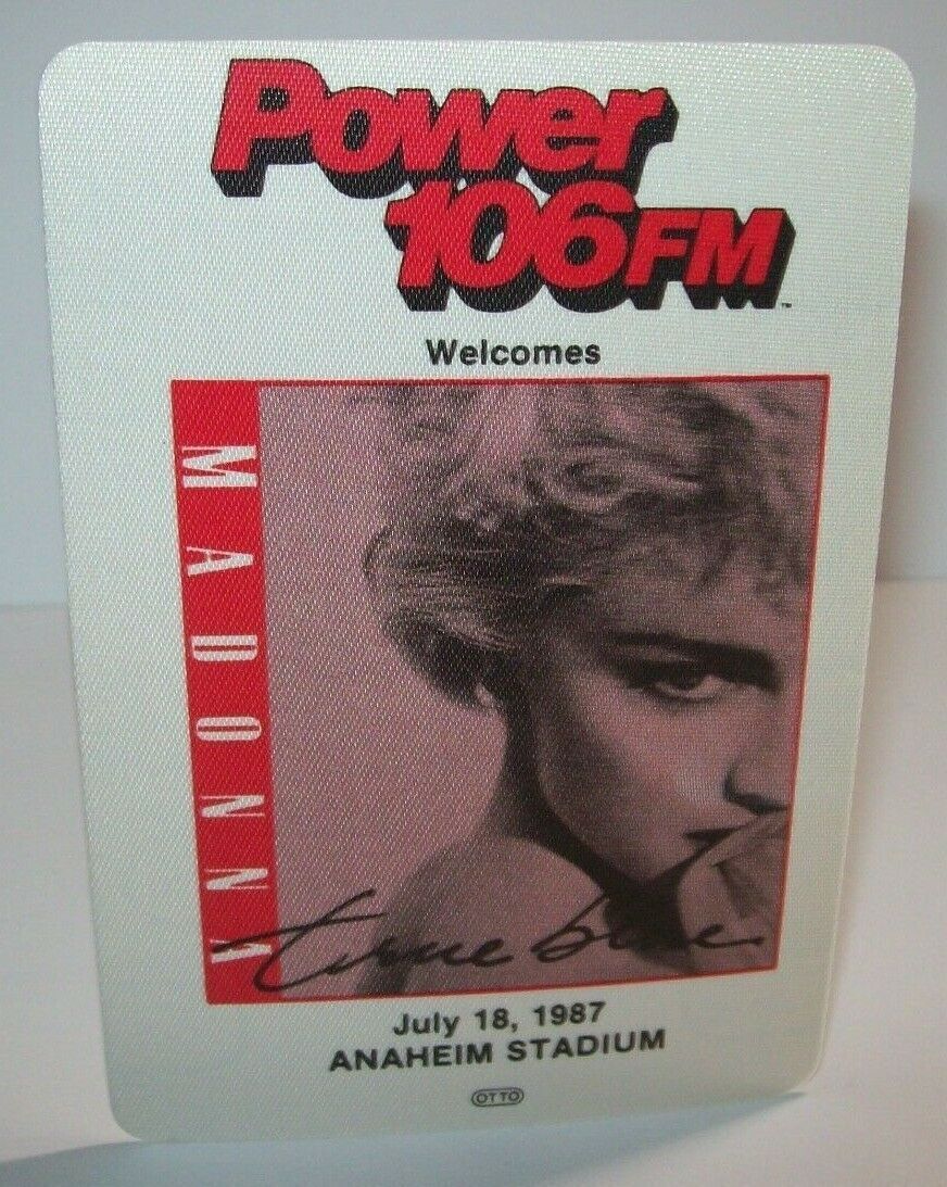 Madonna True Blue Backstage Pass Original 1987 Concert Tour Great Gift For Fans