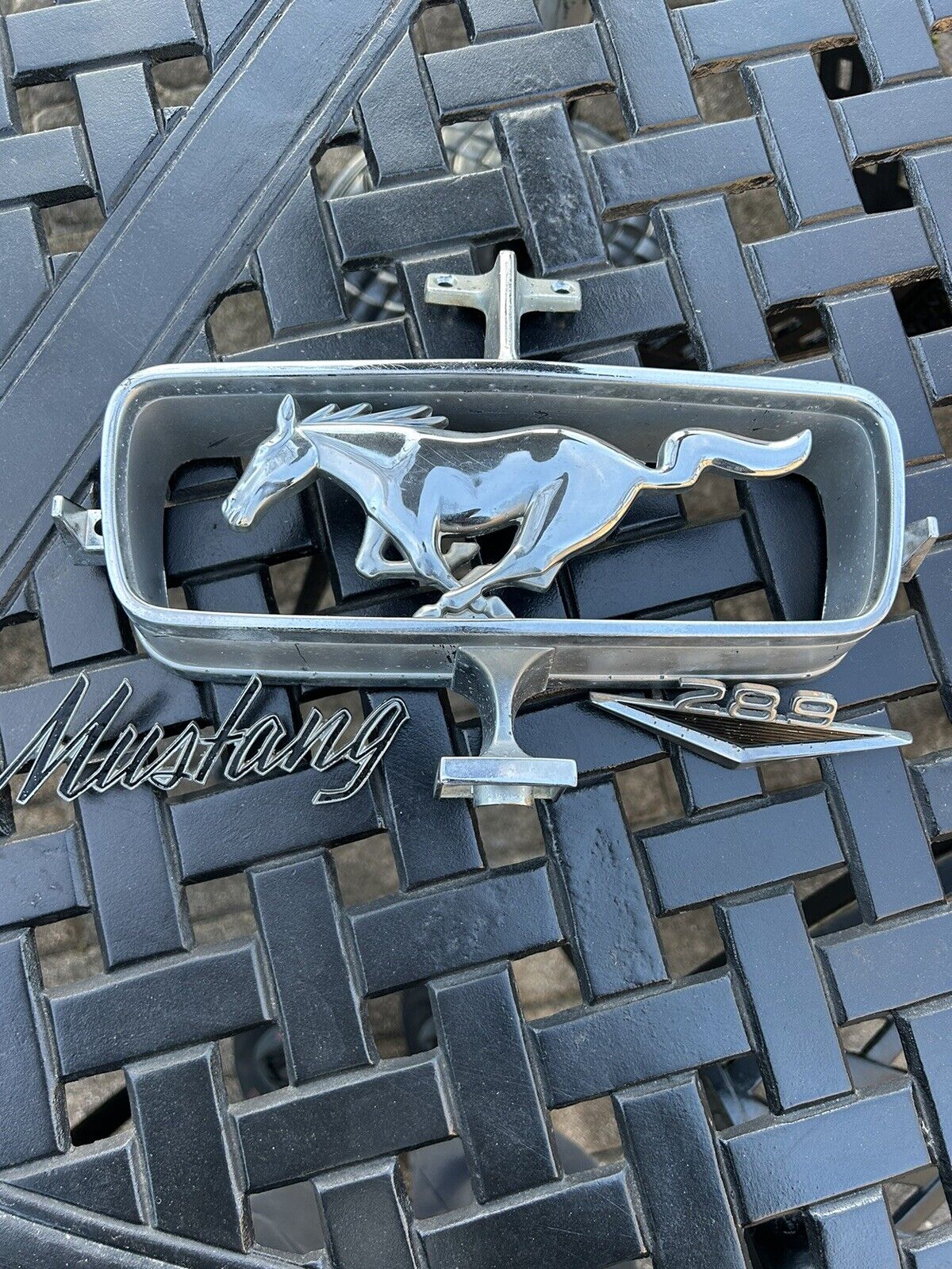 Original 1964 1/2 Mustang emblem/ Ornaments
