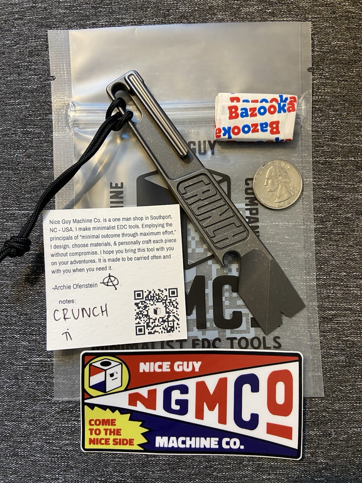 Nice Guy Machine Co. Crunch Bar New Nice Guy Machine Co. Crunch Bar New