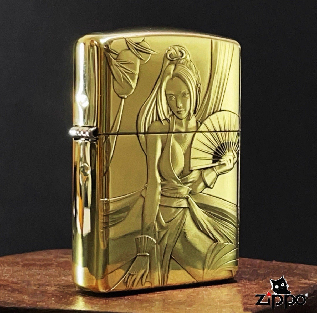 Zippo Lighter 3D Mai Shiranui Armor Relief Pure Brass Windproof Oil Lighter Zippo Lighter 3D Mai Shiranui Armor Relief Pure Brass Windproof Oil Lighter