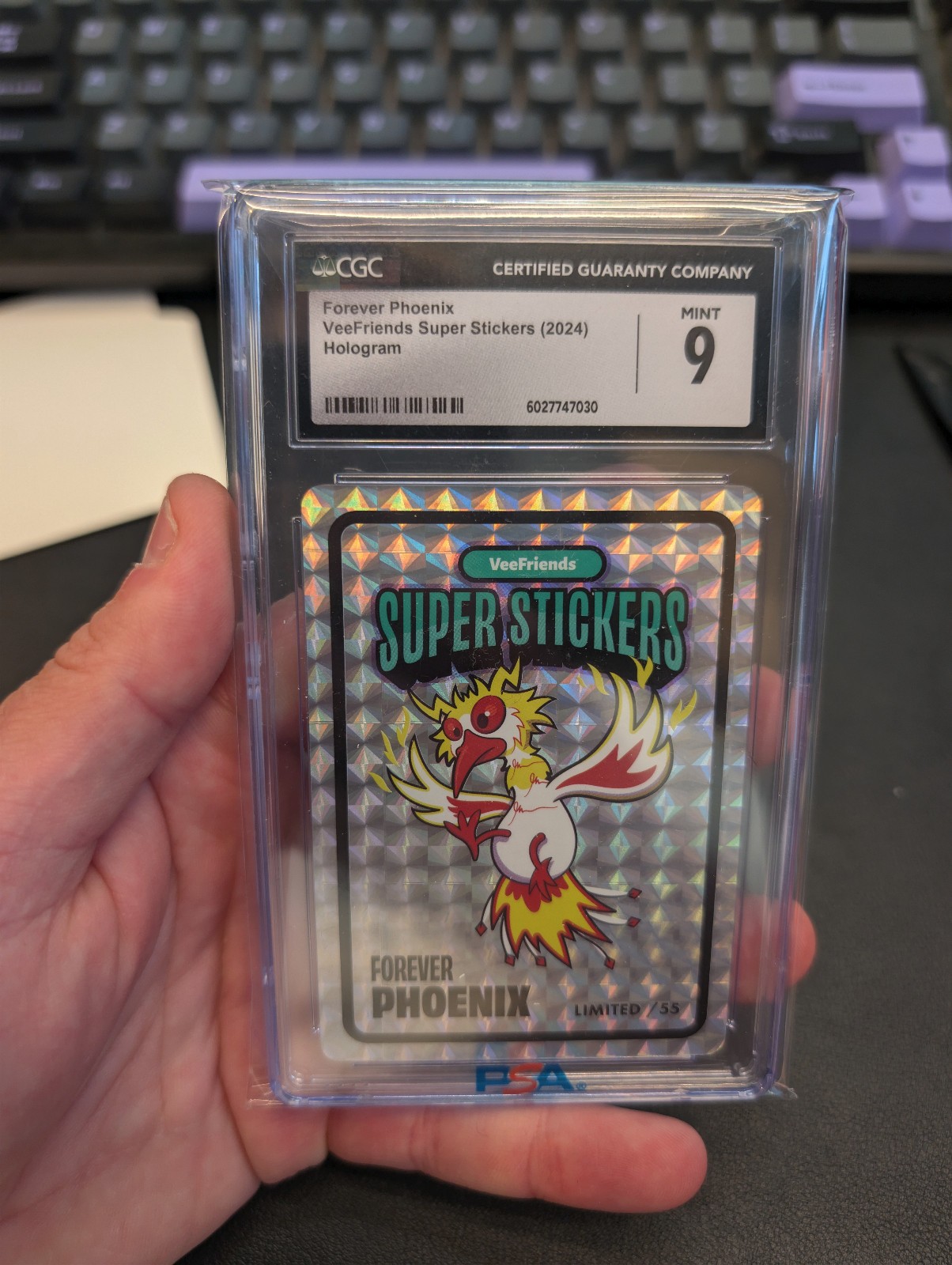 Road To VeeCon veefriends super stickers Forever Phoenix /55 cgc 9 Road To VeeCon veefriends super stickers Forever Phoenix /55 cgc 9