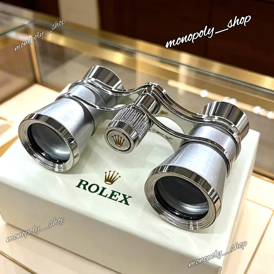 Rolex VIP Opera Binoculars Silver Display Luxury Collectible Rare Gift Rolex VIP Opera Binoculars Silver Display Luxury Collectible Rare Gift