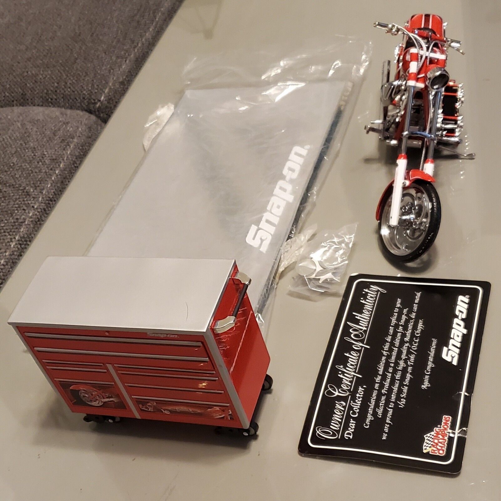 Snap-on The Chopper Motorcycle diecast Orange County Chopper 1:10 In box