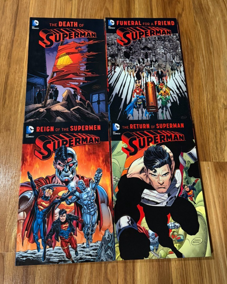 Death of Superman 4-TPB Lot - Funeral Reign Return DC Vols 1-4 (2016) Jurgens