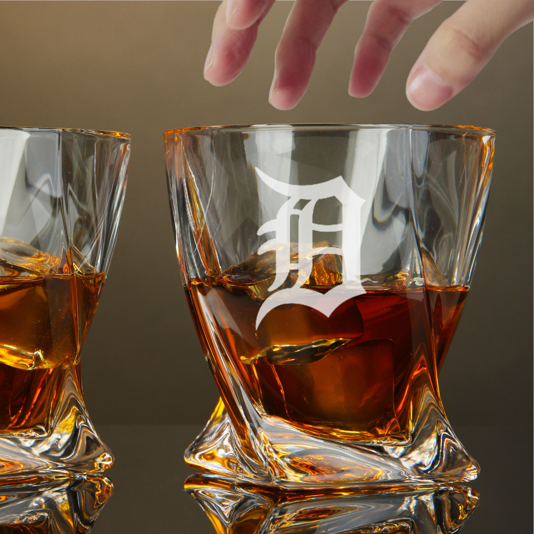 Custom Engraved Detroit Tigers Whiskey Glass – 10 oz Twisted Rocks Glass Custom Engraved Detroit Tigers Whiskey Glass – 10 oz Twisted Rocks Glass