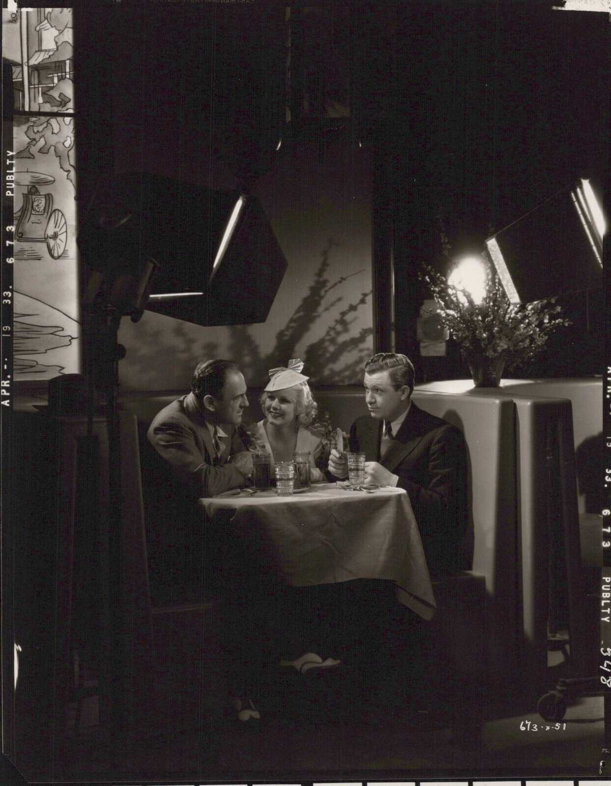 HOLLYWOOD BEAUTY JEAN HARLOW + CLARK GABLE STUNNING PORTRAIT 1950s Photo 322
