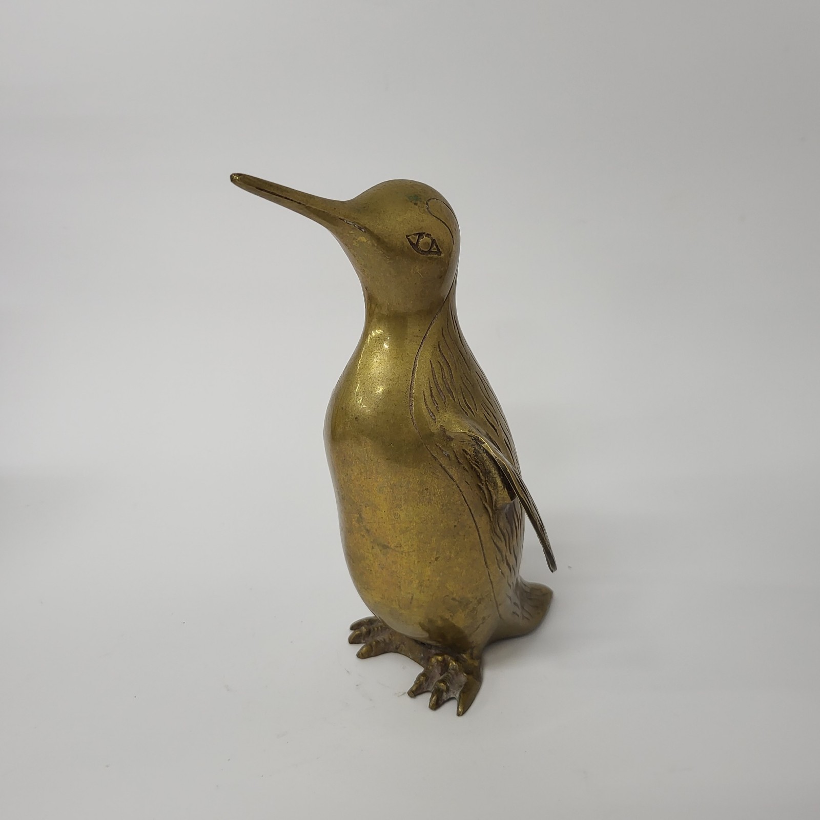 8" Brass Penguin Figurine