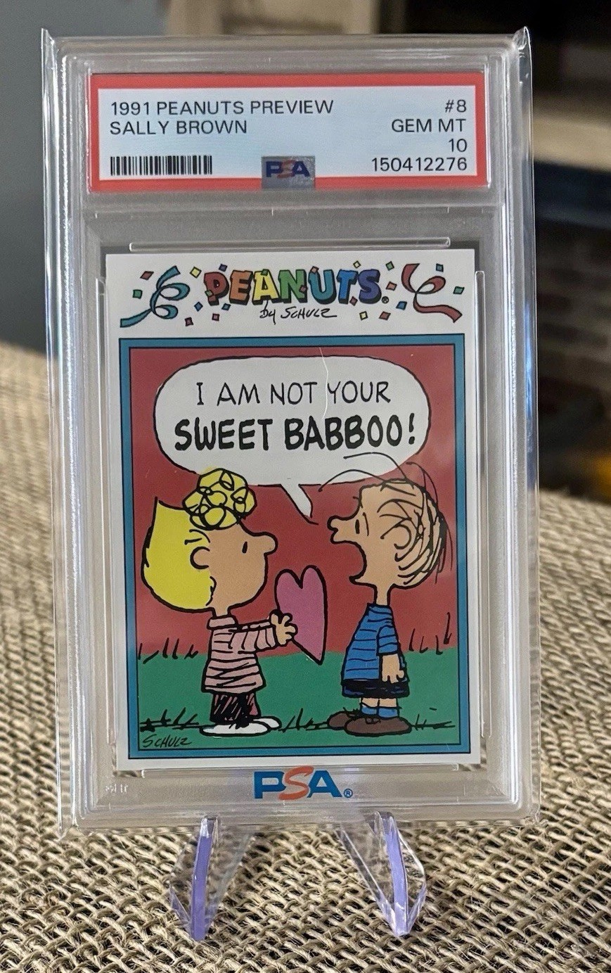 1991 Peanuts Preview Sally Brown PSA 10 Charlie Brown Lucy Schulz Linus Vintage