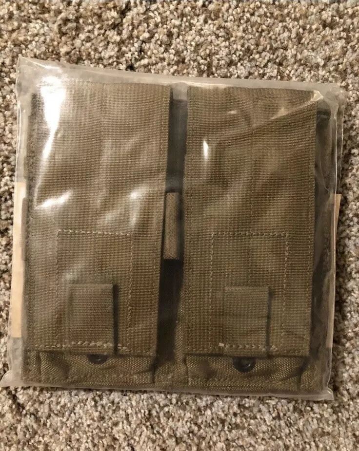 US Military USMC Eagle Industries Double Mag Pouch MP2-M4/2-MS-COY Brown VGC US Military USMC Eagle Industries Double Mag Pouch MP2-M4/2-MS-COY Brown VGC