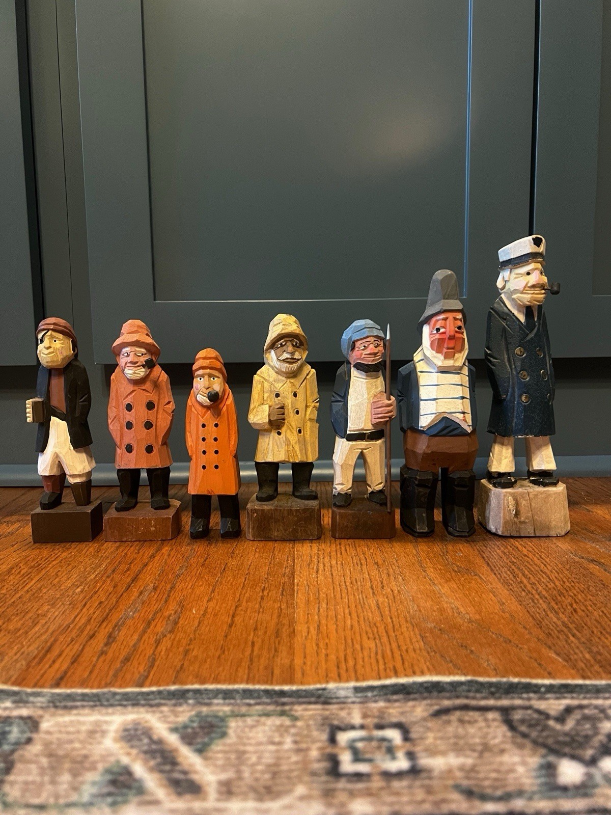 Vintage Wooden Old Salt Sea Captain Sailor Figurine Figure Lot Nautical Coastal Vintage Wooden Old Salt Sea Captain Sailor Figurine Figure Lot Nautical Coastal