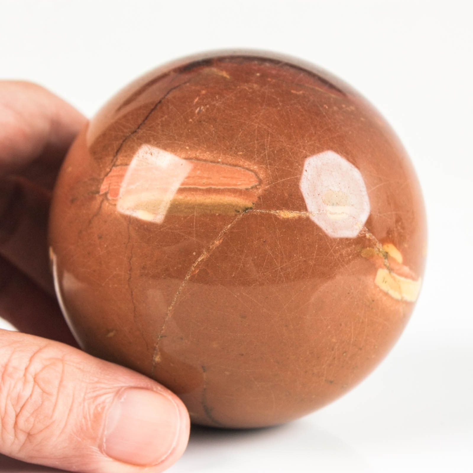2.8" 1.12LB Natural Ocean Jasper Sphere Polished Crystal Ball Mineral Specimen 2.8" 1.12LB Natural Ocean Jasper Sphere Polished Crystal Ball Mineral Specimen