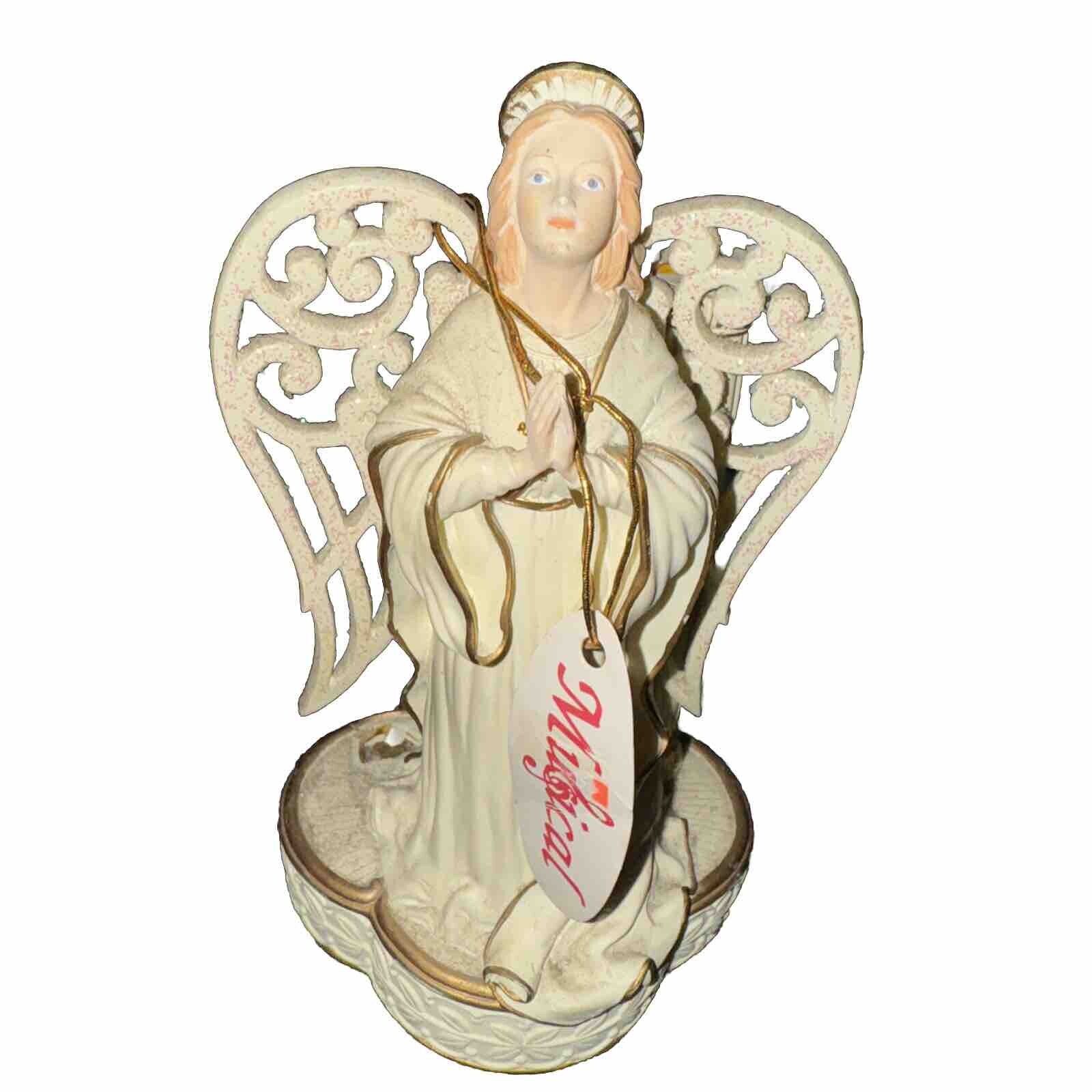 Berkeley Designs Musical Angel Resin Figure Plays “Silent Night”
