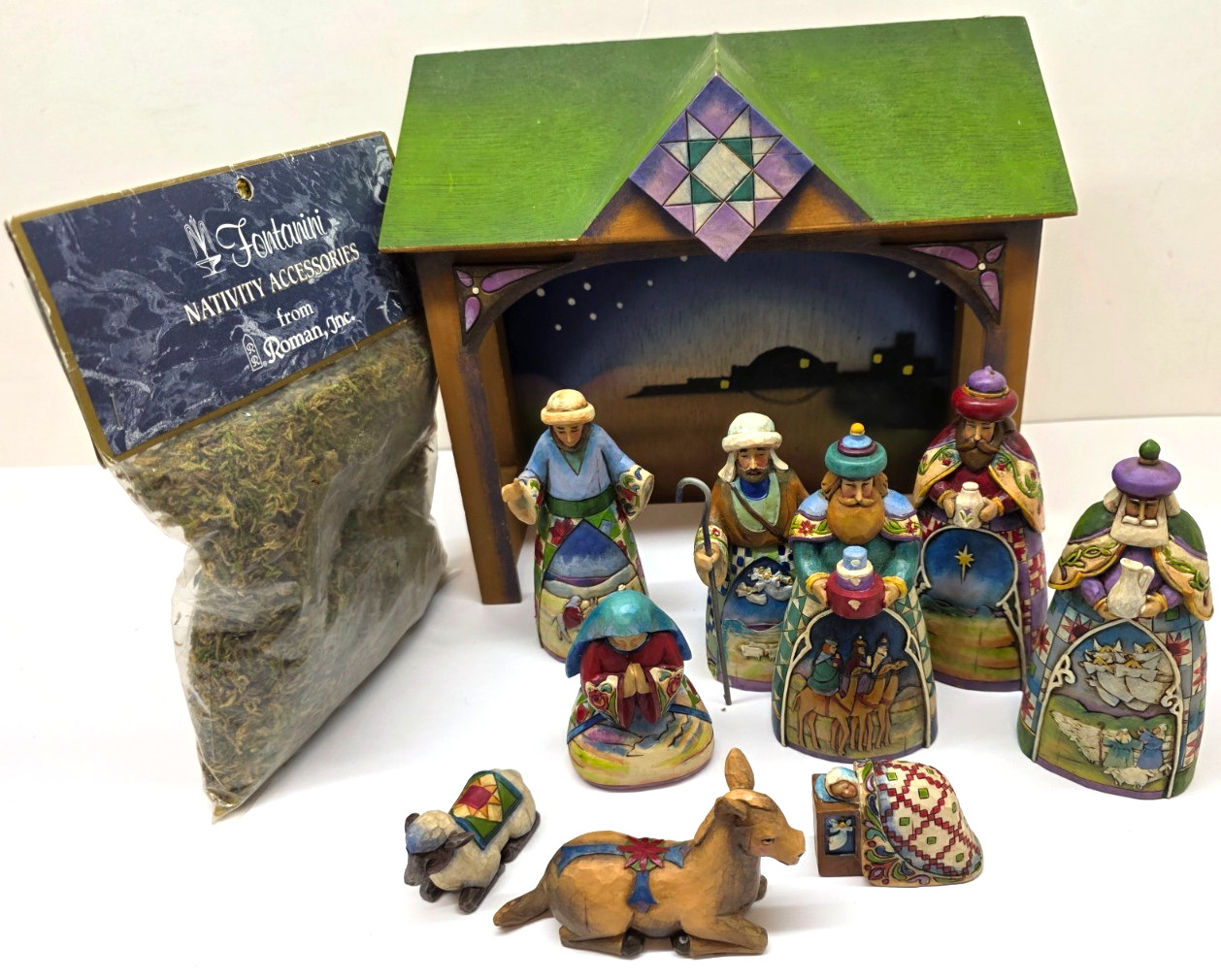 Vintage 2007 Jim Shore Heartwood Creek Nativity Set #4008789 (READ) Enesco Vintage 2007 Jim Shore Heartwood Creek Nativity Set #4008789 (READ) Enesco