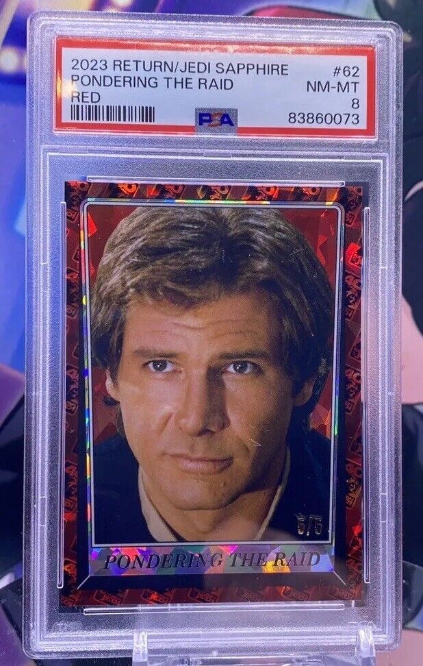Topps Star Wars Sapphire ROTJ Jedi 40th Anniversary Han Solo Harrison Ford  /5