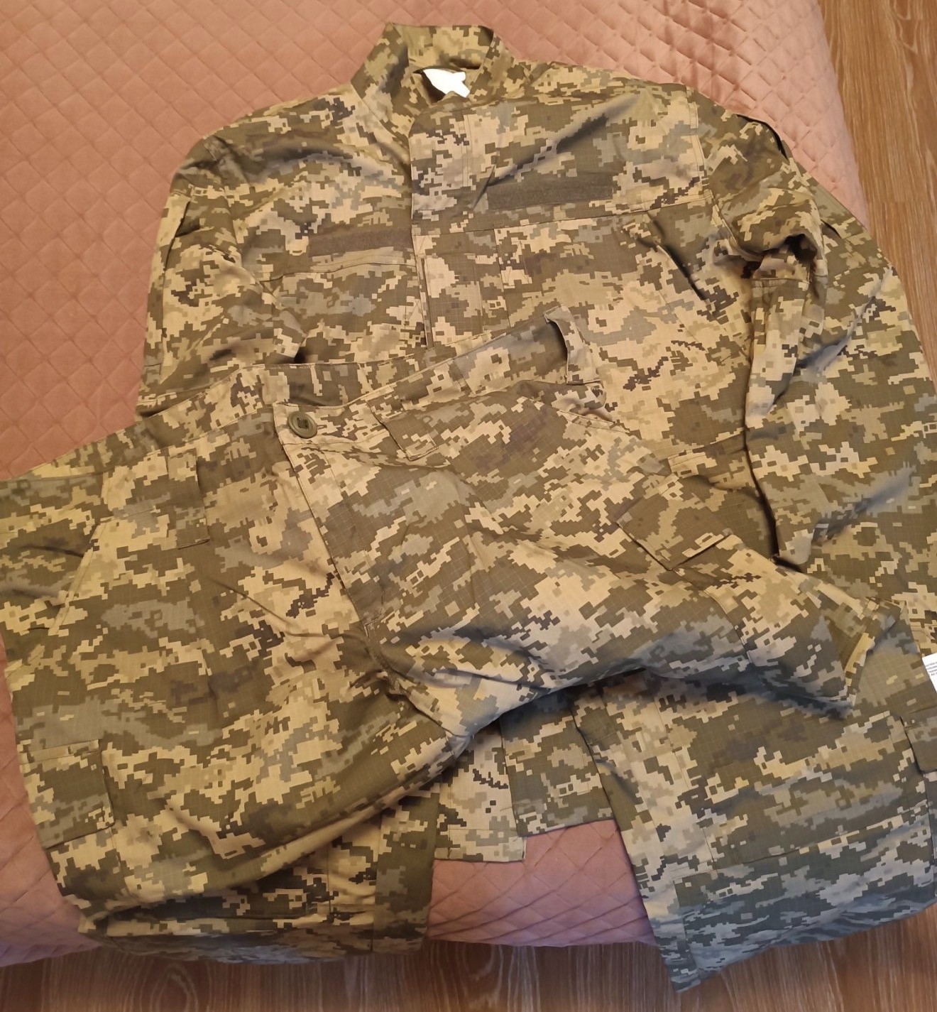 BIG size Ukrainian Army MM14 Pixel CamoCombat Uniform Suit Tactical Military Set