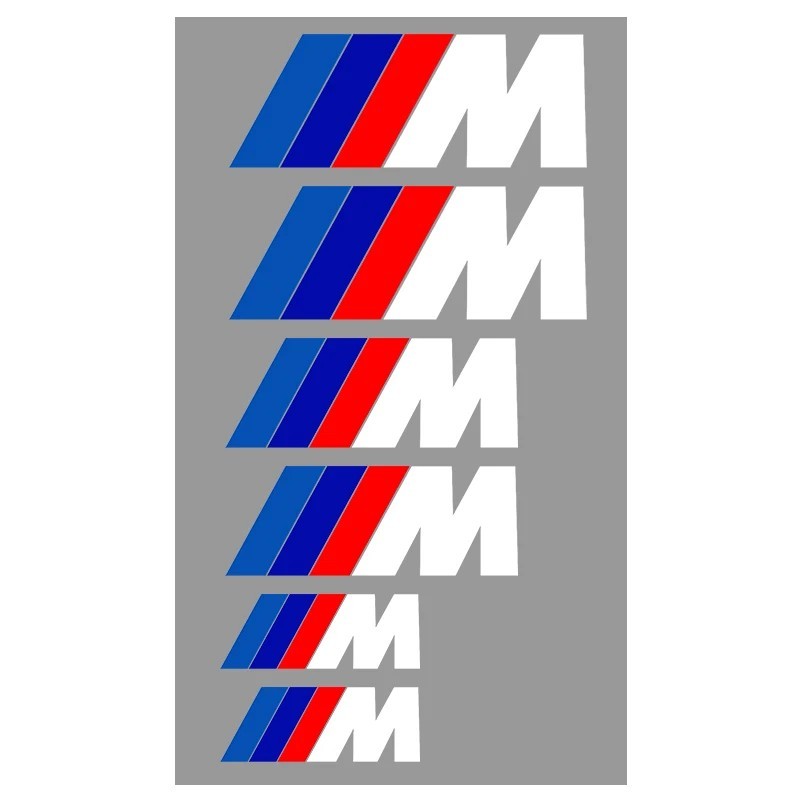 6pcs Car Brake Caliper Sticker Heat Resistant Decals for BMW 6pcs Car Brake Caliper Sticker Heat Resistant Decals for BMW