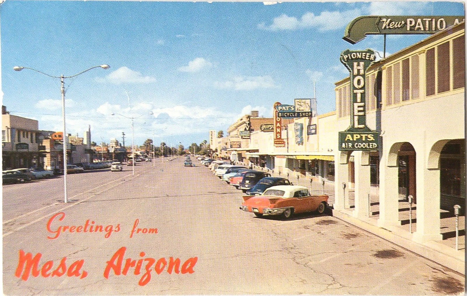 Mesa, AZ - Vintage Arizona South MacDonald Street View Postcard