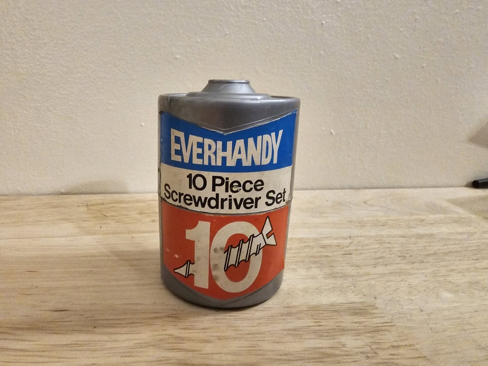 VINTAGE 1980 EVERHANDY Novelty 10 Piece Screwdriver Set, Made in Hong Kong VINTAGE 1980 EVERHANDY Novelty 10 Piece Screwdriver Set, Made in Hong Kong