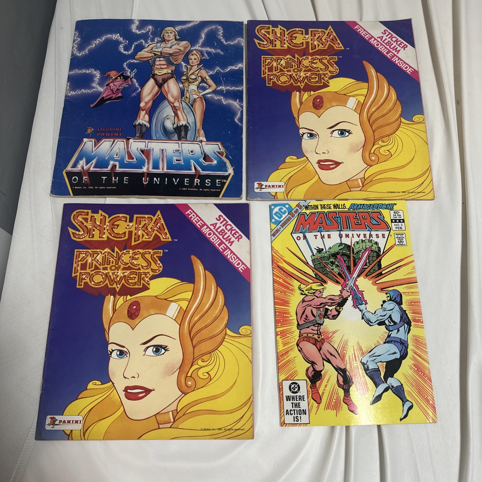 1983 Panini Masters of The Universe He-Man Sticker Book Complete 1983 Panini Masters of The Universe He-Man Sticker Book Complete