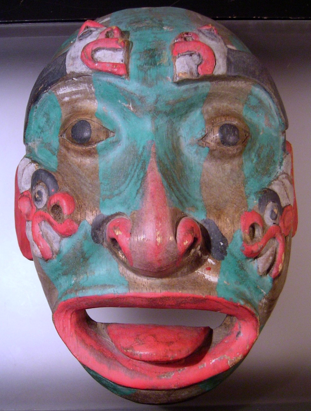 Northwest Coast Native American Carved Wood Mask Haida Northwest Coast Native American Carved Wood Mask Haida