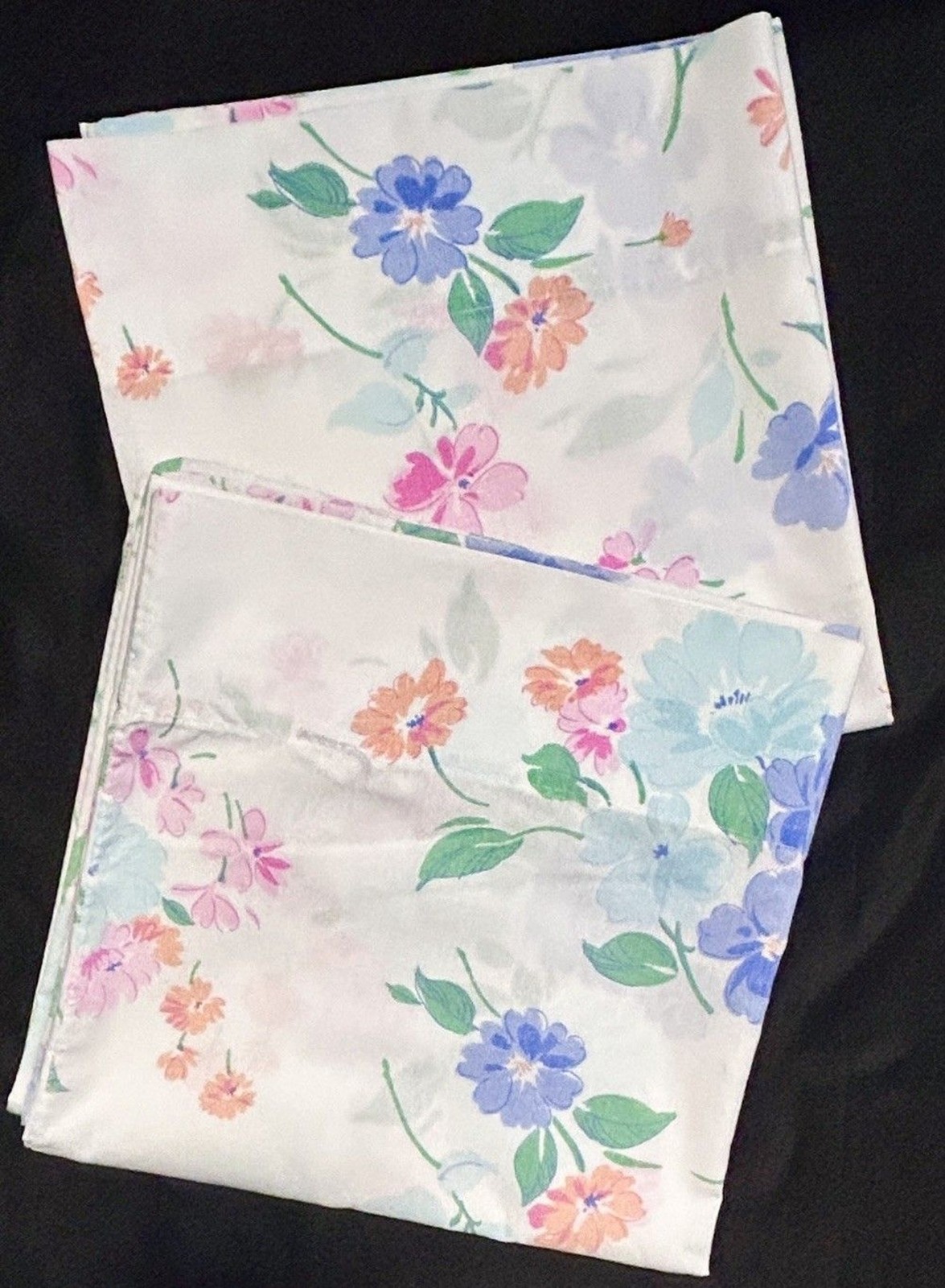 Vintage Cannon Pillowcase Pair King Pink Blue Pastel Floral 39 x 20 READ Vintage Cannon Pillowcase Pair King Pink Blue Pastel Floral 39 x 20 READ
