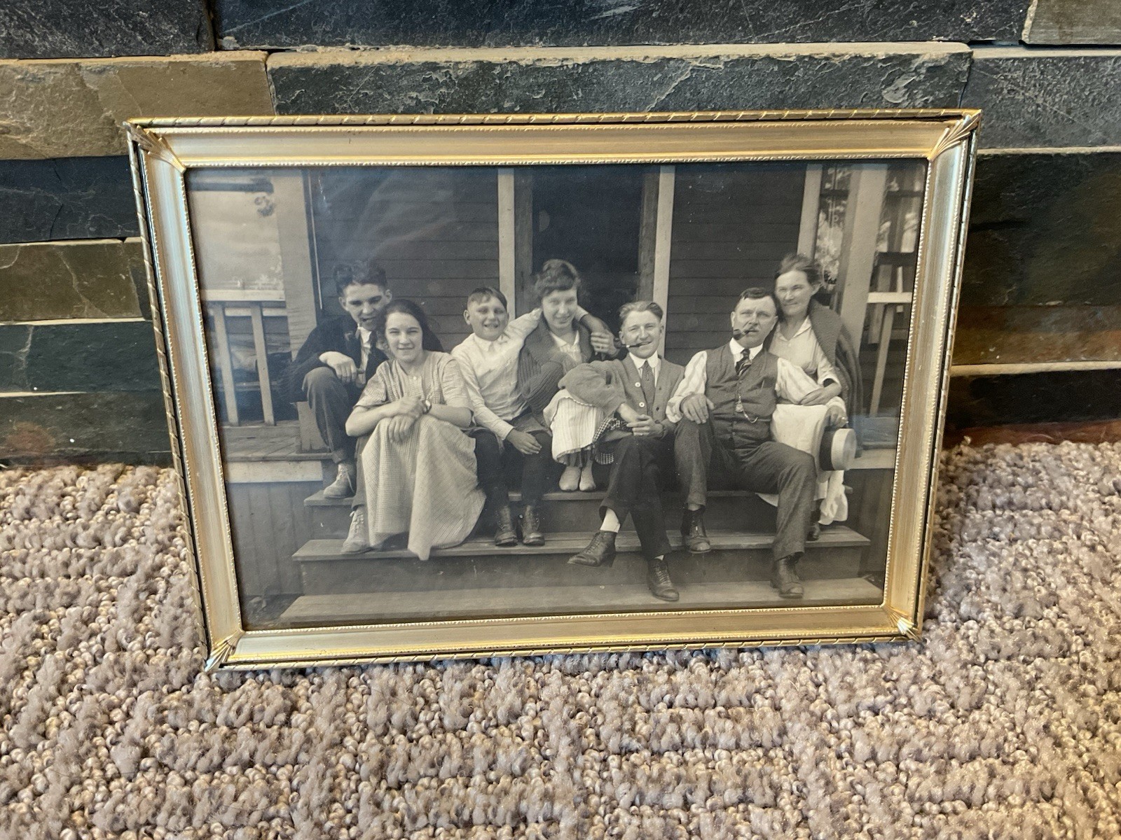 antique framed Family photograph 5” X 7” antique framed Family photograph 5” X 7”