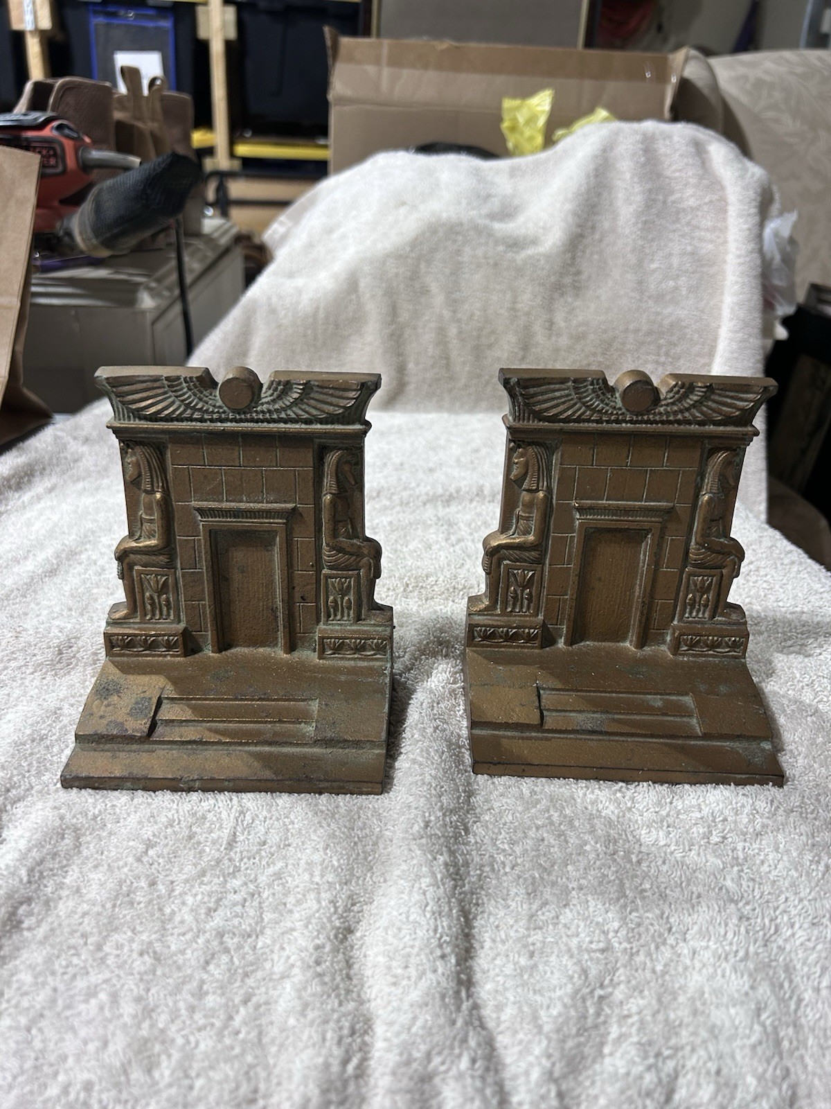Vintage Bookends Pair Antique Collectible. Difficult to find. Very collectible.
