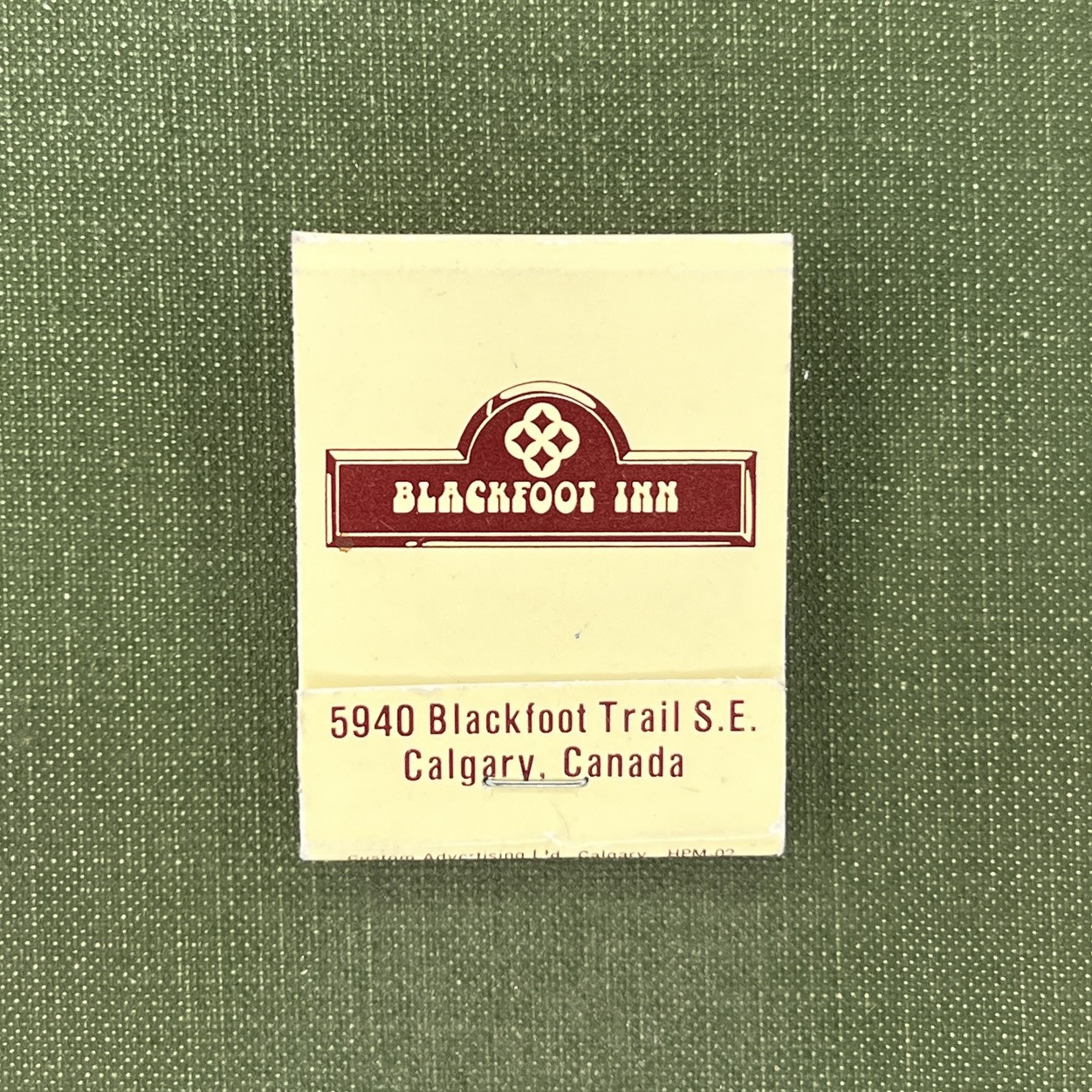 Blackfoot Inn The Terrace Dining Lounge Calgary Canada Rare Vintage Matchbook Blackfoot Inn The Terrace Dining Lounge Calgary Canada Rare Vintage Matchbook