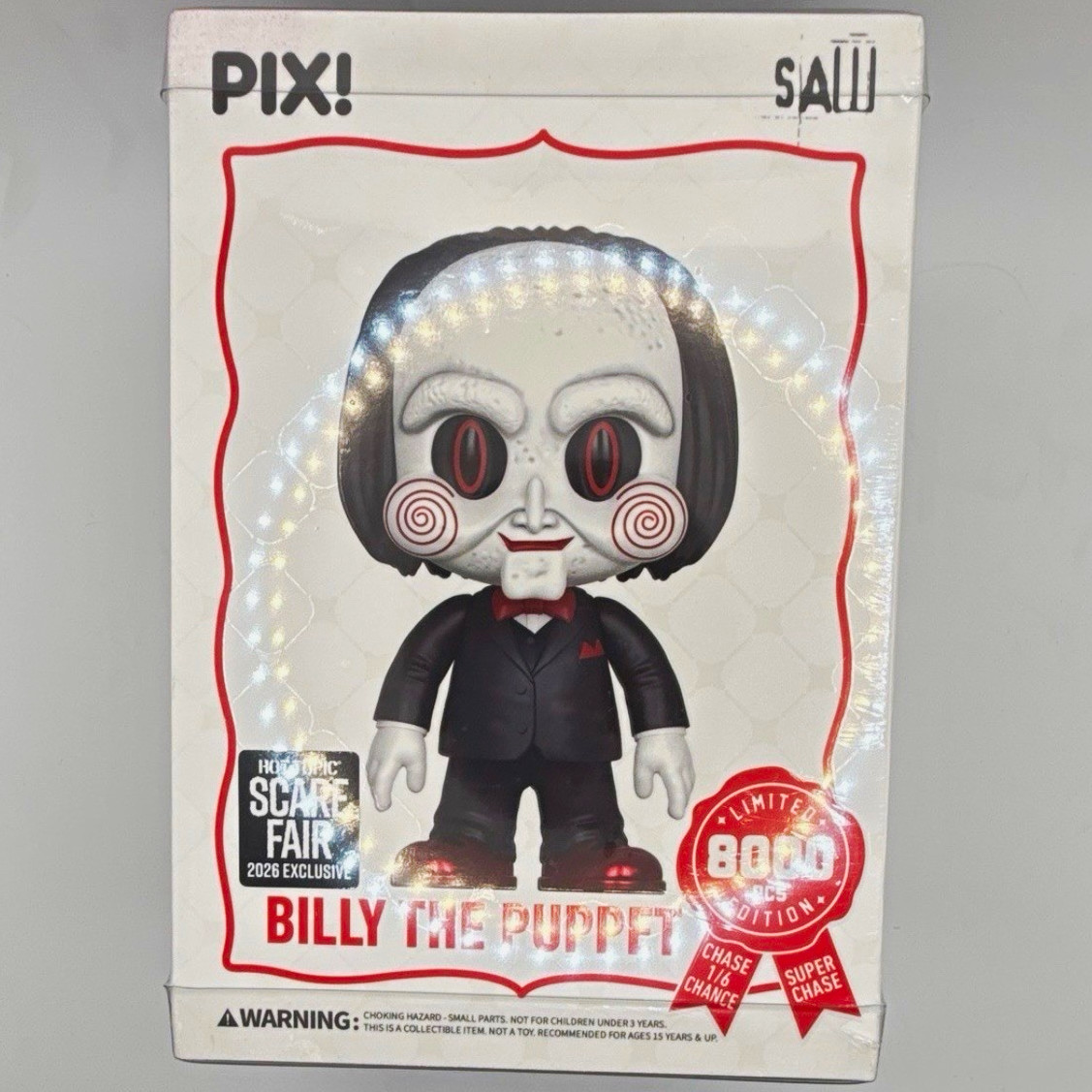 Sealed thrilljoy PIX SAW Billy the Puppet Chase Vinyl Figure Hot Topic Sealed thrilljoy PIX SAW Billy the Puppet Chase Vinyl Figure Hot Topic