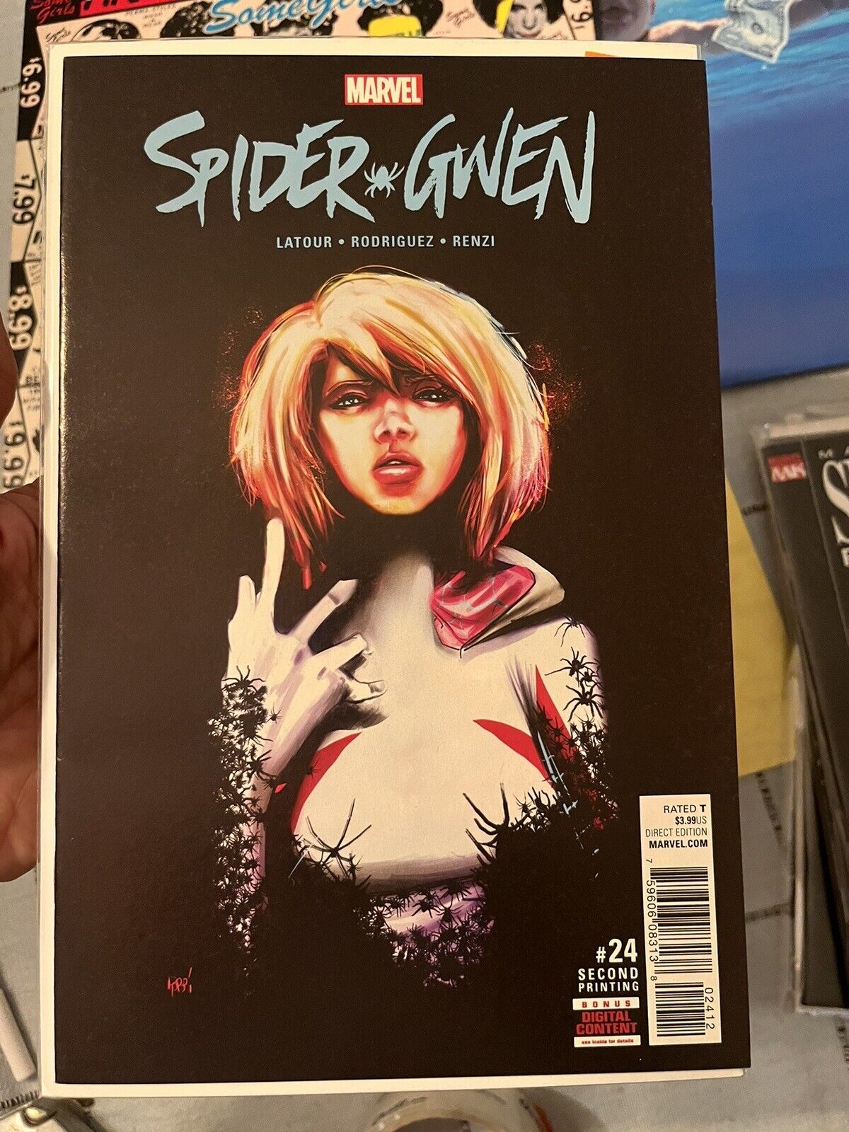 Spider-Gwen #24 2nd Printing Marvel Comic 1st Gwenom Appearance Variant Cover NM
