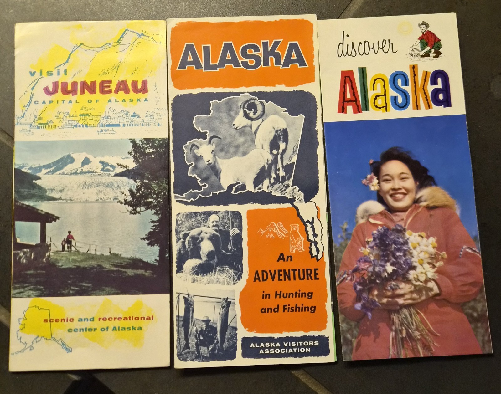 Vintage 1950s Alaska Travel Brochure Lot Of 3 Hunting Fishing Tourism Ephemera Vintage 1950s Alaska Travel Brochure Lot Of 3 Hunting Fishing Tourism Ephemera