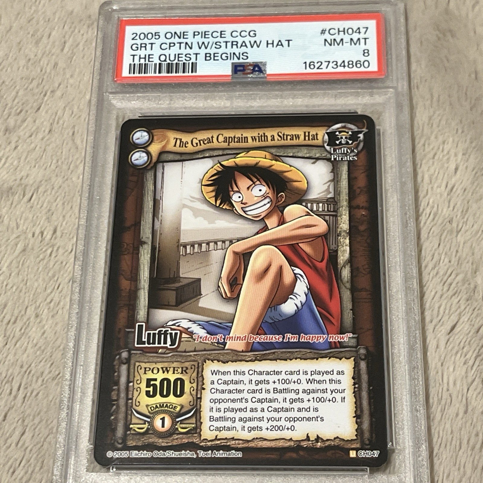 2005 One Piece : The Great Captain With A Straw Hat : The Quest Begins : PSA 8 2005 One Piece : The Great Captain With A Straw Hat : The Quest Begins : PSA 8