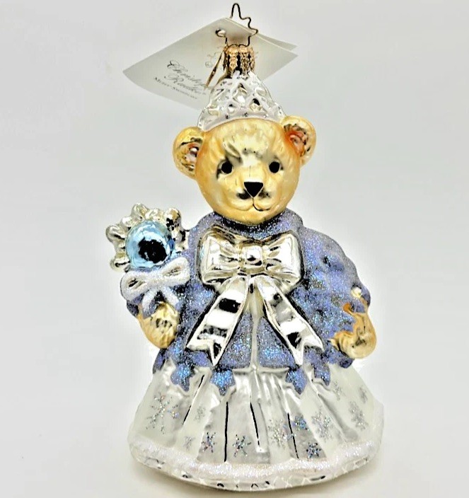 NWT Christopher Radko Muffy Snowflake VanderBear Christmas Ornament