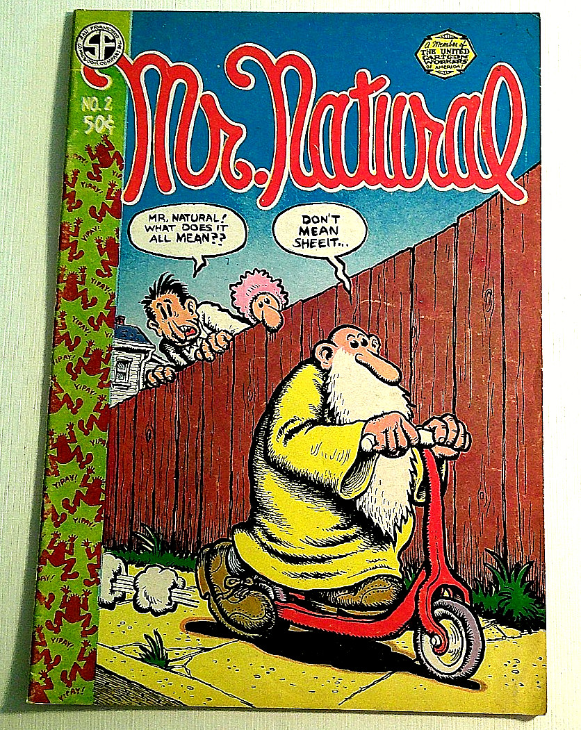 R Crumb Mr Natural #2 comic VF+ B&B 1971 R Crumb Mr Natural #2 comic VF+ B&B 1971